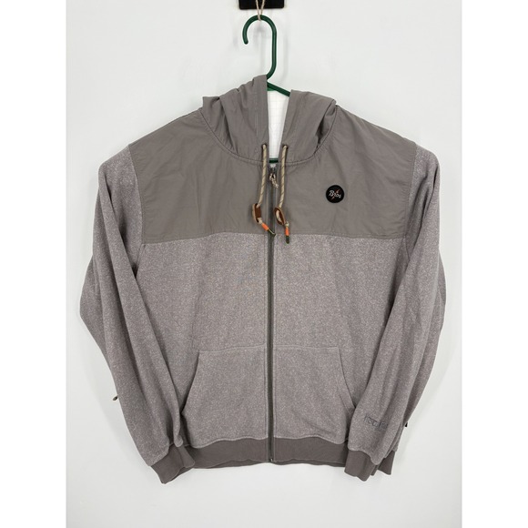 Howler Bros Other - Howler Bros Kameron Hoodie Men's XL Gray Full Zip Fleece Shell Hybrid Jacket